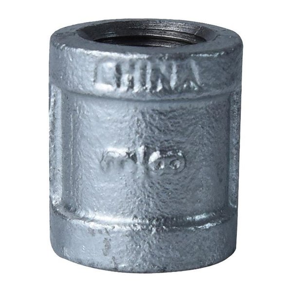 Prosource Exclusively Orgill Pipe Coupling, 38 in, NPT, Malleable Steel, SCH 40 Schedule, 300 psi Pressure 3/8GM